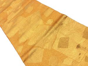 アンティーク　色紙模様織出し袋帯（材料）